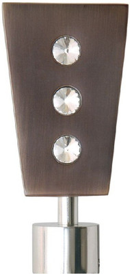 

S Decor Brown, Silver Curtain Knobs