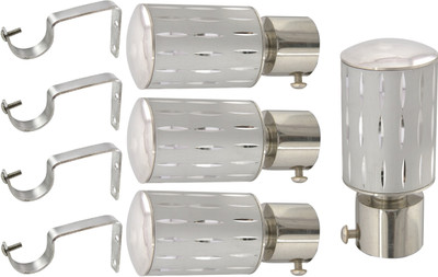 

Hans Enterprise Silver Curtain Knobs(Pack of 8)