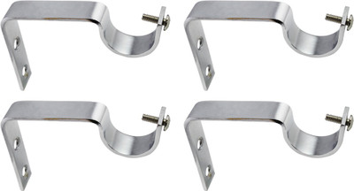 

JAKABA Silver Rod Rail Bracket(Pack of 4)