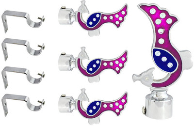 

JAKABA Pink, Blue Curtain Knobs(Pack of 8)