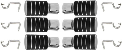 

Hans Enterprise Black Curtain Knobs(Pack of 12)