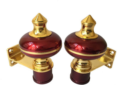 11% OFF on Homeproducts4u Maroon Curtain Poles(Pack of 2)