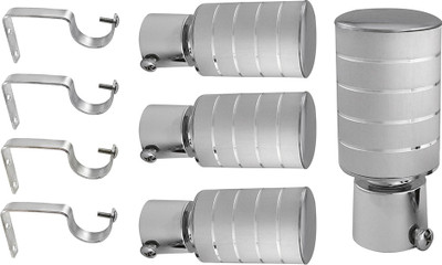 

JAKABA Silver Curtain Knobs(Pack of 8)