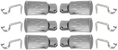 

Hans Enterprise Silver Curtain Knobs(Pack of 12)