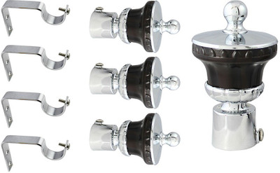 

JAKABA Brown Curtain Knobs(Pack of 8)