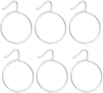 

Smart Shophar 6 Pcs Silver Curtain Ring