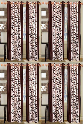 

Excel Bazaar 214 cm (7 ft) Polycotton Door Curtain (Pack Of 8)(Printed, Multicolor)