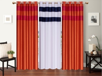 

Furnishing Zone 152 cm (5 ft) Polyester Window Curtain (Pack Of 3)(Plain, Multicolor)