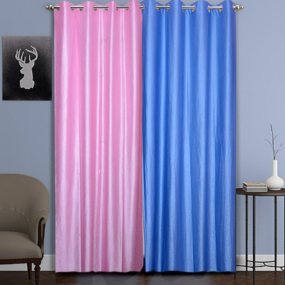 

Zesture 211 cm (7 ft) Polyester Door Curtain (Pack Of 2)(Solid, Multicolor)
