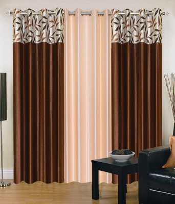 

JT International 213.36 cm (7 ft) Polyester Door Curtain (Pack Of 2)(Self Design, Multicolor)