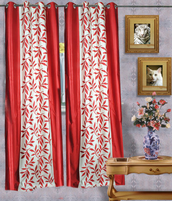 40% OFF on Madhav product 272 cm (9 ft) Polyester Long Door Curtain Single Curtain(Floral, Red) 40% OFF on Madhav product 272 cm (9 ft) Polyester Long Door Curtain Single Curtain(Floral, Red)