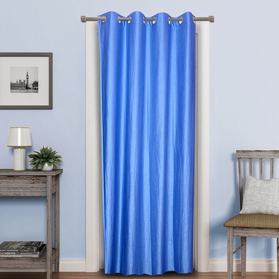 

Zesture 211 cm (7 ft) Polyester Door Curtain (Pack Of 2)(Solid, Blue)
