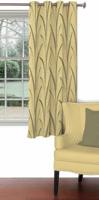 

Skipper 153 cm (5 ft) Blends Window Curtain Single Curtain(Floral, Beige)
