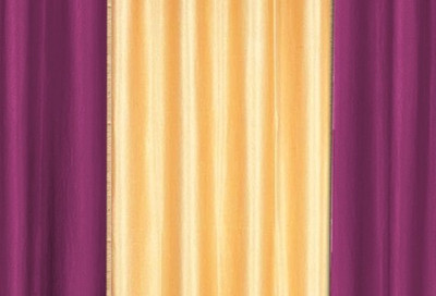 

Cortina 210 cm (7 ft) Polyester Door Curtain (Pack Of 3)(Plain, Purple)