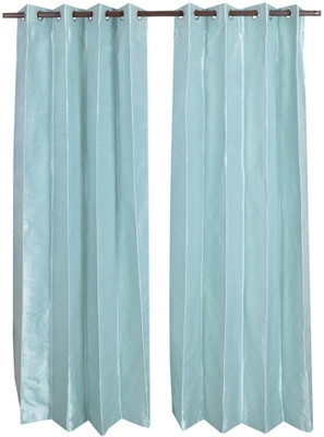 

MABA 215 cm (7 ft) Polyester Door Curtain (Pack Of 2)(Abstract, Green)