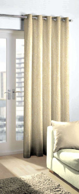 

Skipper 214 cm (7 ft) Blends Door Curtain Single Curtain(Motif, Beige)