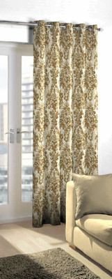 

Skipper 214 cm (7 ft) Blends Door Curtain Single Curtain(Motif, Brown)