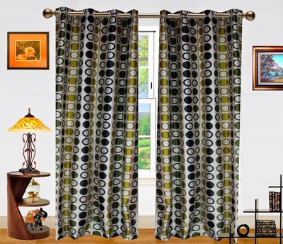 14% OFF on Dekor World 215 cm (7 ft) Polyester Door Curtain (Pack Of 2)(Geometric, Dark Green) 14% OFF on Dekor World 215 cm (7 ft) Polyester Door Curtain (Pack Of 2)(Geometric, Dark Green)