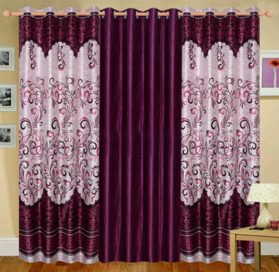

Countingbeds 213 cm (7 ft) Polyester Door Curtain (Pack Of 3)(Printed, Multicolor)