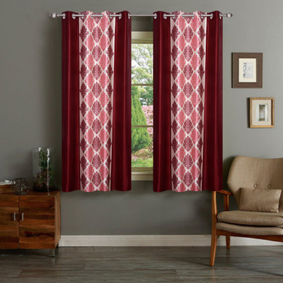 

IWS 152 cm (5 ft) Polyester Window Curtain (Pack Of 2)(Printed, Multicolor)