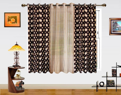 3% OFF on Dekor World 152.4 cm (5 ft) Polyester Window Curtain (Pack Of 3)(Motif, Brown, Beige) 3% OFF on Dekor World 152.4 cm (5 ft) Polyester Window Curtain (Pack Of 3)(Motif, Brown, Beige)
