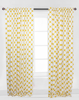 

Bacati 106.48 cm (3 ft) Cotton Window & Door Curtain (Pack Of 2)(Geometric, Multicolor)