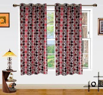 6% OFF on Dekor World 150 cm (5 ft) Polyester Window Curtain (Pack Of 2)(Geometric, Maroon) 6% OFF on Dekor World 150 cm (5 ft) Polyester Window Curtain (Pack Of 2)(Geometric, Maroon)