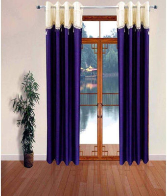 

Jojo Designs 215 cm (7 ft) Polyester Door Curtain (Pack Of 2)(Plain, Blue)
