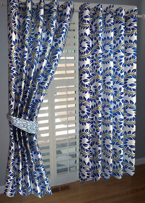 

PHome Decor 213 cm (7 ft) Polyester Door Curtain (Pack Of 2)(Abstract, Multicolor)