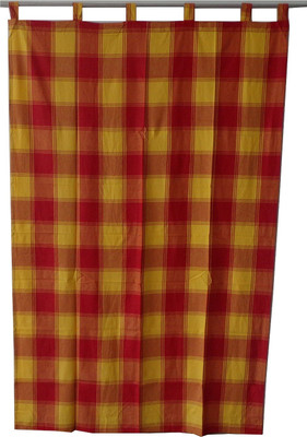 

Adt Saral 200 cm (7 ft) Cotton Door Curtain Single Curtain(Geometric, Multicolor)