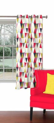 

Skipper 153 cm (5 ft) Blends Window Curtain Single Curtain(Geometric, Multicolor)