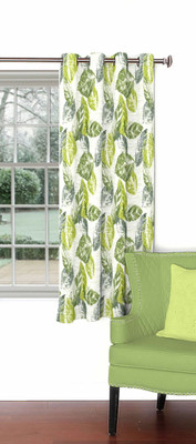 

Skipper 153 cm (5 ft) Blends Window Curtain Single Curtain(Floral, Green)