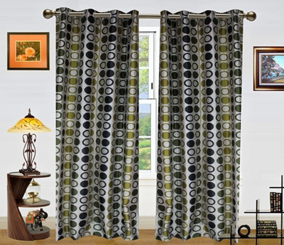

Zesture 211 cm (7 ft) Polyester Window & Door Curtain (Pack Of 2)(Printed, Multicolor)