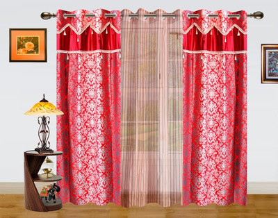 2% OFF on Dekor World 275 cm (9 ft) Polyester Long Door Curtain (Pack Of 3)(Motif, Maroon, Beige) 2% OFF on Dekor World 275 cm (9 ft) Polyester Long Door Curtain (Pack Of 3)(Motif, Maroon, Beige)