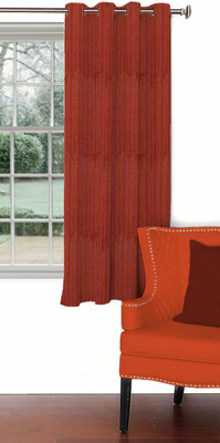 

Skipper 153 cm (5 ft) Blends Window Curtain Single Curtain(Striped, Maroon)