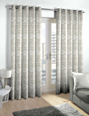 

Skipper 275 cm (9 ft) Blends Long Door Curtain Single Curtain(Abstract, Grey)