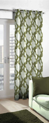 

Skipper 244 cm (8 ft) Blends Door Curtain Single Curtain(Abstract, Green)