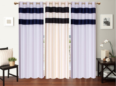 

Furnishing Zone 213 cm (7 ft) Polyester Door Curtain (Pack Of 3)(Plain, Multicolor)