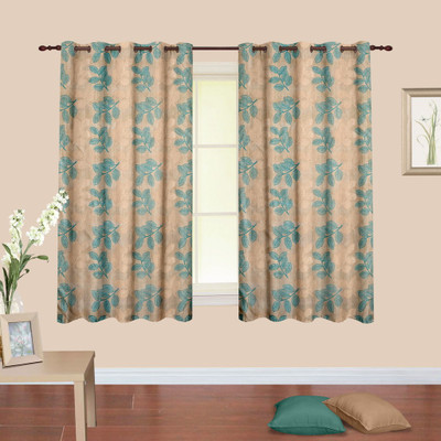

Cortina 150 cm (5 ft) Polyester Window Curtain (Pack Of 2)(Floral, Multicolor)