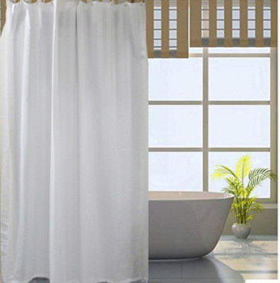 

Snuggle 198 cm (6 ft) Polyester Shower Curtain Single Curtain(Striped, White)