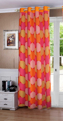 

Lushomes 274.32 cm (9 ft) Cotton Long Door Curtain Single Curtain(Printed, Maroon)