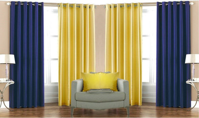 

Abhi Decor 274 cm (9 ft) Polyester Long Door Curtain (Pack Of 4)(Plain, Multicolor)
