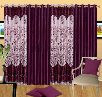 

Countingbeds 213 cm (7 ft) Polyester Door Curtain (Pack Of 4)(Printed, Multicolor)