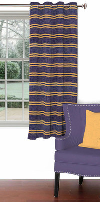 

Skipper 153 cm (5 ft) Blends Window Curtain Single Curtain(Striped, Purple/Yellow)