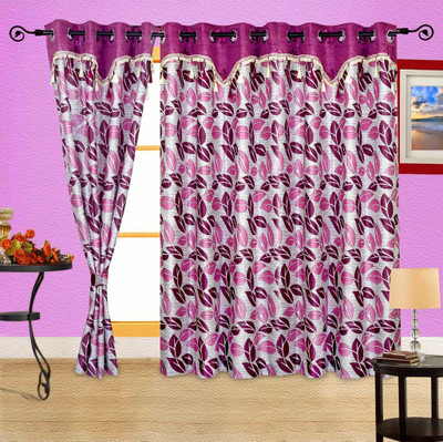 54% OFF on Cortina Polyester Window Curtain 210 cm (7 ft) Single Curtain(Floral Purple) 54% OFF on Cortina Polyester Window Curtain 210 cm (7 ft) Single Curtain(Floral Purple)