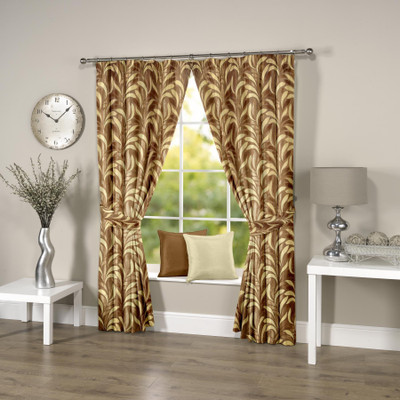 

Threadmix 152 cm (5 ft) Polycotton Window Curtain Single Curtain(Abstract, Beige)
