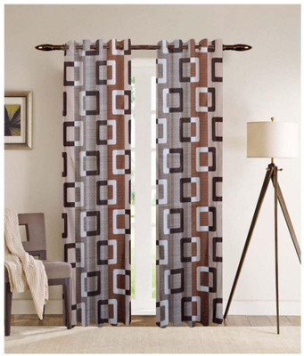 

Italian Fab 152 cm (5 ft) Polyester Window Curtain (Pack Of 4)(Floral, Multicolor)