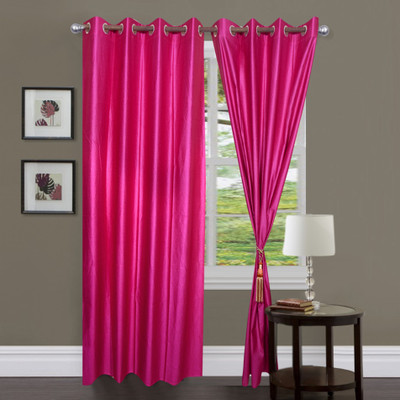 14% OFF on Handloom Hub Polyester Door Curtain 210 cm (6 ft) Pack of 2(Solid Pink) 14% OFF on Handloom Hub Polyester Door Curtain 210 cm (6 ft) Pack of 2(Solid Pink)