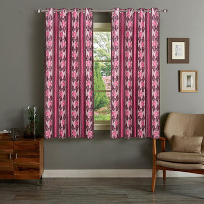 

IWS 152 cm (5 ft) Polyester Window Curtain (Pack Of 2)(Printed, Multicolor)