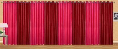 

Ville Style 214 cm (7 ft) Polyester Door Curtain (Pack Of 8)(Solid, Pink, Red)